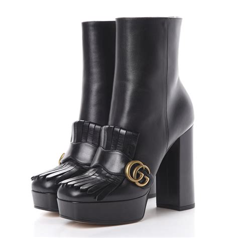 gucci platform ankle boots